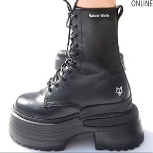 Naked Wolfe platform boots - ‘Monopoly’